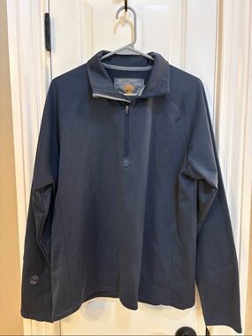 Timberland Navy Blue Quarter-Zip Performance Pullover